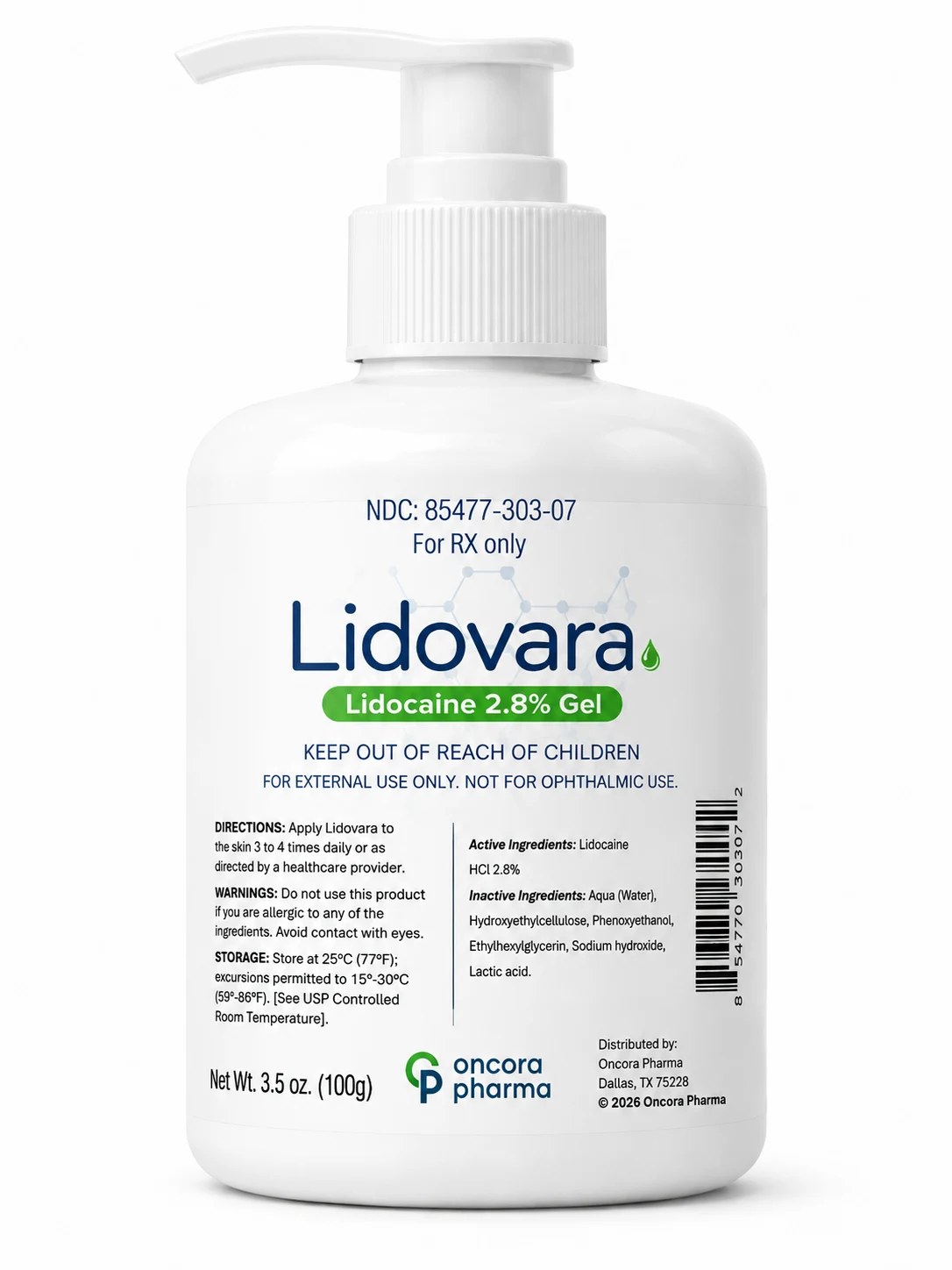 Lidovara topical solution